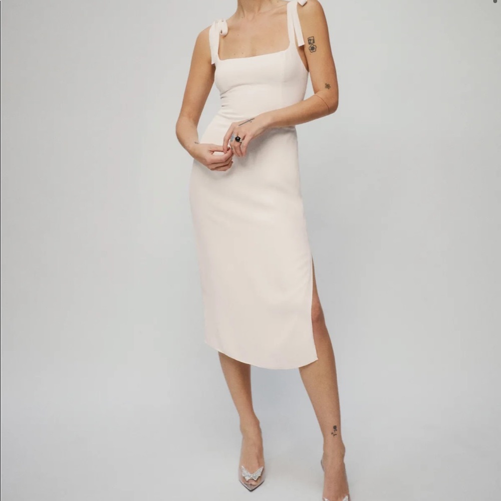 Reformation Besse Dress Ivory